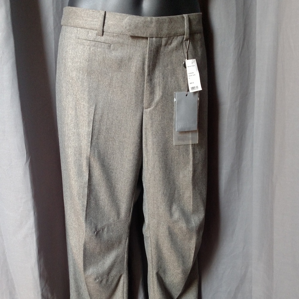 ALEXANDER MCQUEEN Men's Gray Wool Pants/Flat Front